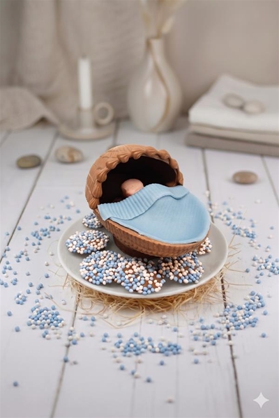 Chocolade geboorte wieg