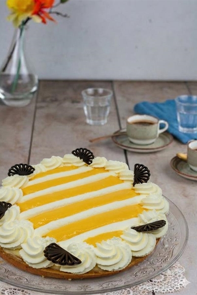 Advocaat vlaai&nbsp;10 personen (heel)