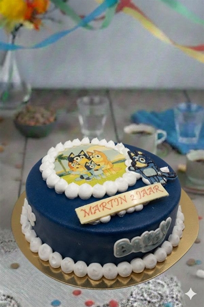 Kindertaart Bluey 12-14 pers