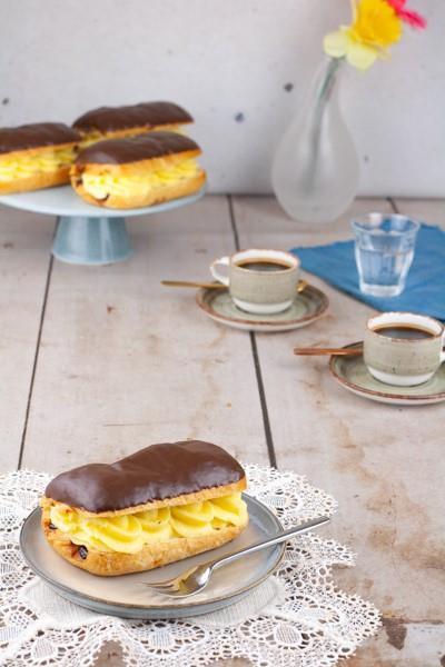 Chocoladebroodje met room