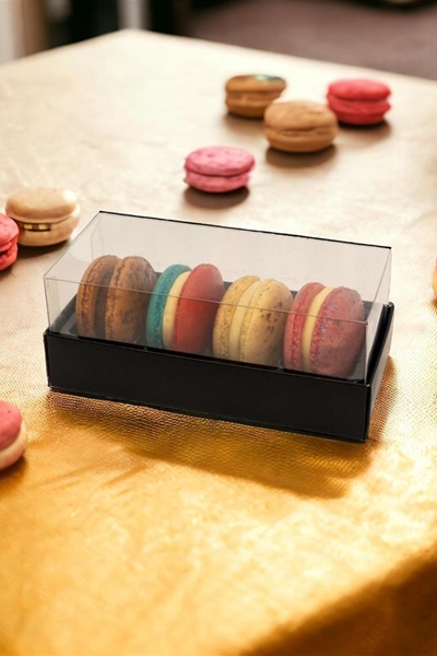 Macarons per 4 in luxe verpakking